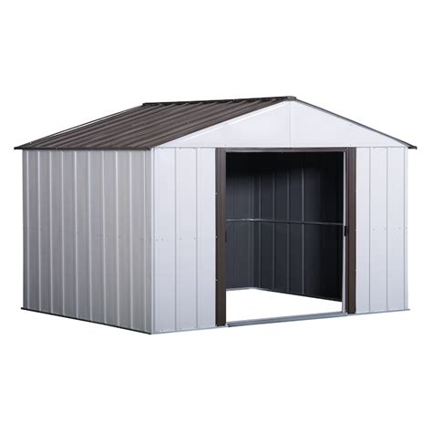 arrow galvanized steel storage shed box weight and dementions|arrow storage products 10x8.